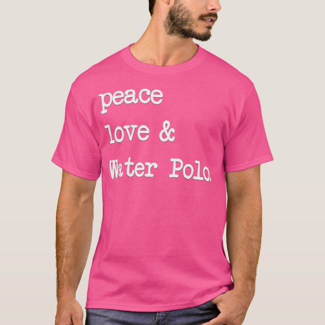 Waterpolo do Polo Aquático Peace Love (Frente)