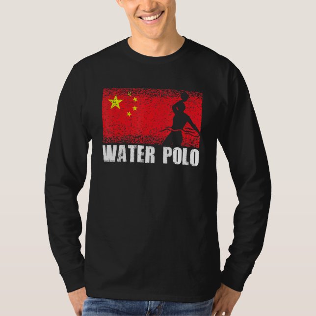 Waterpolo Sport China Flag China Water Polo Play C (Frente)