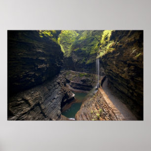 Watkins Glen Waterfall Impressão