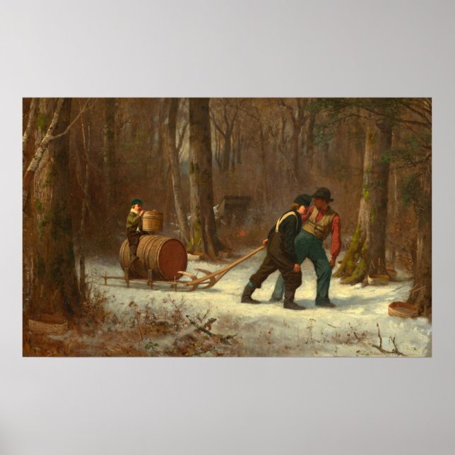 Way to Camp - Eastman Johnson Fine Art Poster (Frente)