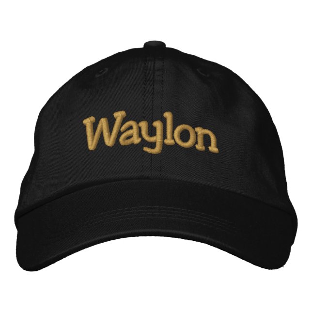 Waylon Personalizado Baseball Boné / Chapéu (Frente)