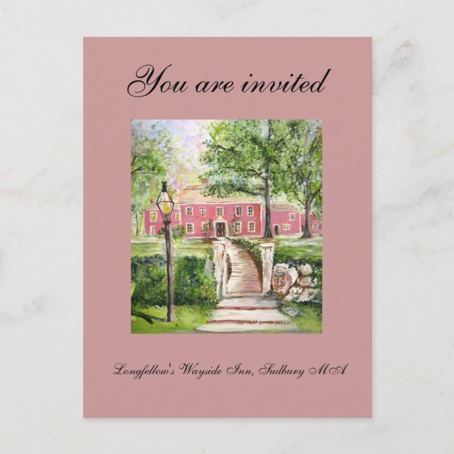 Wayside Inn de Longfellow - Convite (Frente)