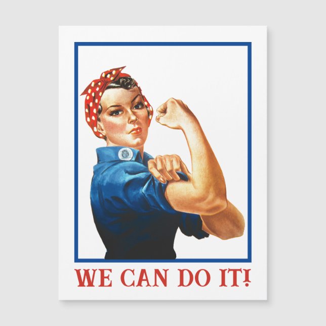 We Can Do It Rosie the Riveter Women Power WWII  (Frente)