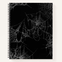 Web de aranha do Halloween de notebook