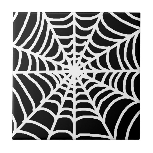 Web de aranha preto e branco (Frente)