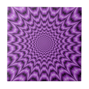Web explosiva no azulejo roxo