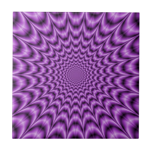 Web explosiva no azulejo Roxo (Frente)