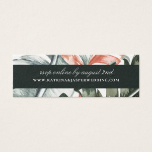 Website de Casamento de Folha Tropica Moderna Eleg