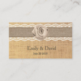 Website Rustic Burlap Rosa Wedding Inserir Cartões
