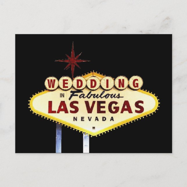 WEDDING Brilhante No Fabuloso Cartão Postal De Las (Frente)