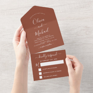 Wedding Burnt Orange Boho Terracotta
