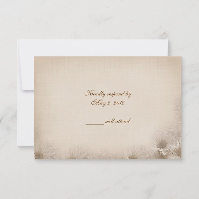 Wedding Daisy RSVP (Frente)