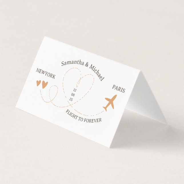 Wedding Flight Travel QR Code Playlist (Verso)