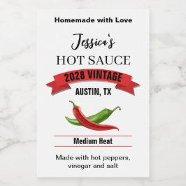 Wedding Hot Sauce Label HS039tr