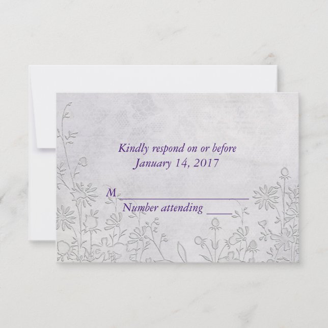 Wedding Lace RSVP (Frente)
