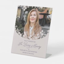 Wedding Memorial Table Wildflowers Frame Photo