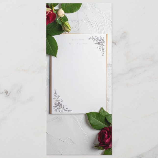 wedding menu (Frente)