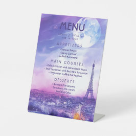 Wedding Menu Amour Éternel à la Parisienne 