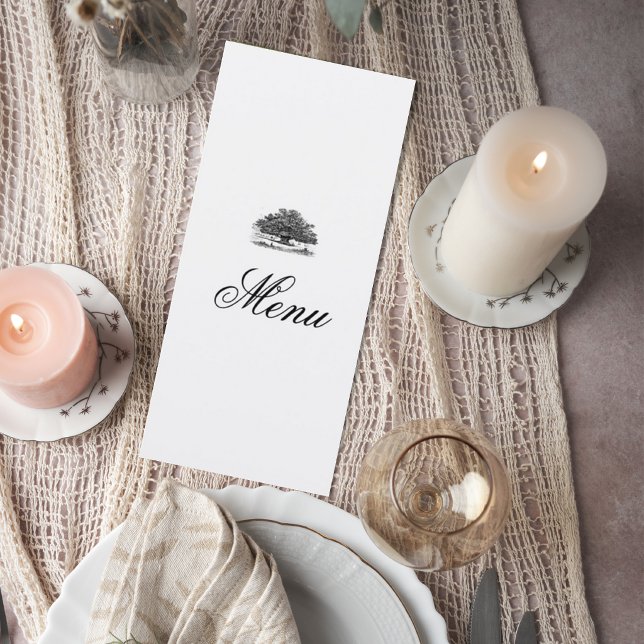 Wedding Menu with Tree Illustration (Criador carregado)