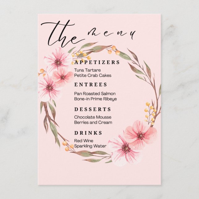 Wedding Menus (Frente)