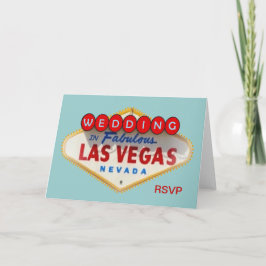 Wedding no cartão de Las Vegas RSVP