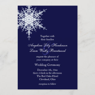Wedding no convite do inverno