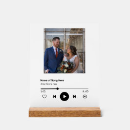 Wedding Song and Photo Acrylic Sign
