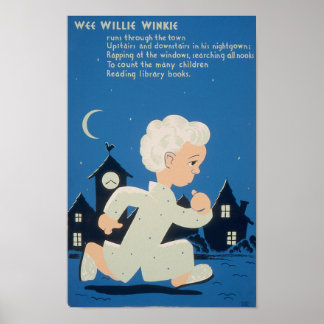 Wee Willie Winkie Vintage WPA Poster