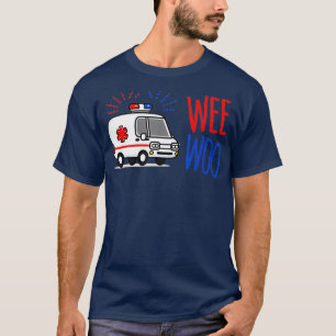 WEE WOO AMR. EMT AMR, Camiseta paramédica para Ho