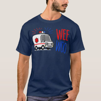 WEE WOO AMR. EMT AMR, Camiseta paramédica para Hom