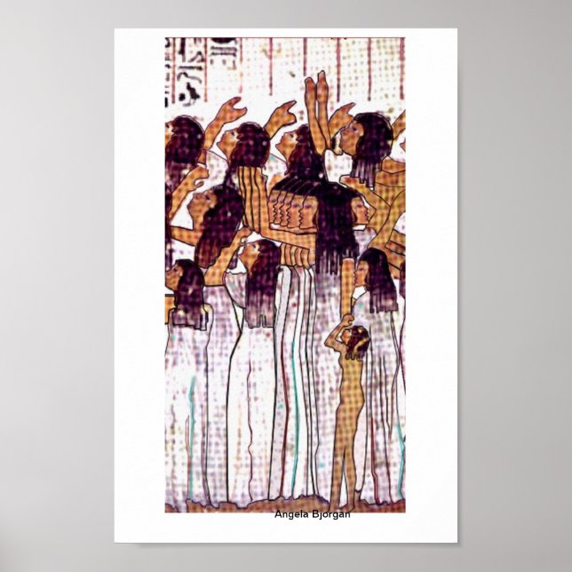 Weeping Egyptian Women Poster (Frente)