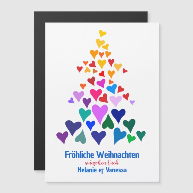 Weihnachten Minimal Magnetisch Pride (Frente/Verso)