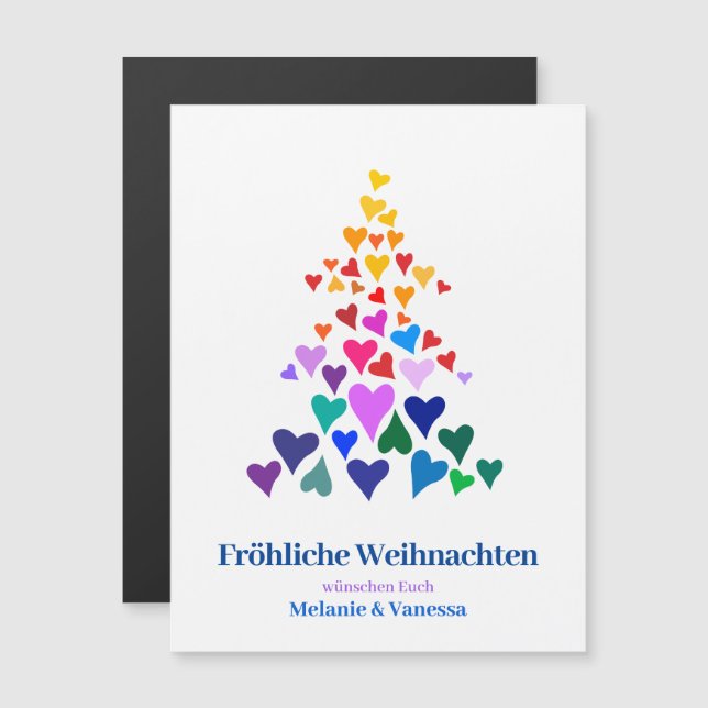 Weihnachten Minimal Magnetisch Pride (Frente/Verso)