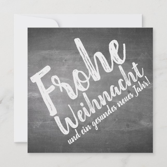 Weihnachtsgrüße auf der Kreidetafel (Frente)