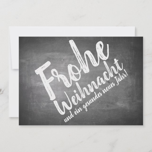 Weihnachtsgrüße auf der Kreidetafel (Frente)