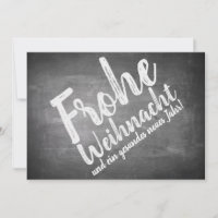 Weihnachtsgrüße auf der Kreidetafel