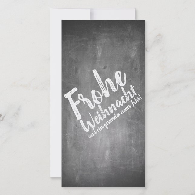 Weihnachtsgrüße auf der Kreidetafel (Frente)