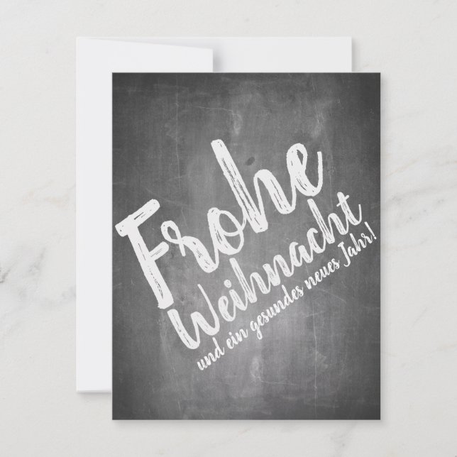 Weihnachtsgrüße auf der Kreidetafel (Frente)