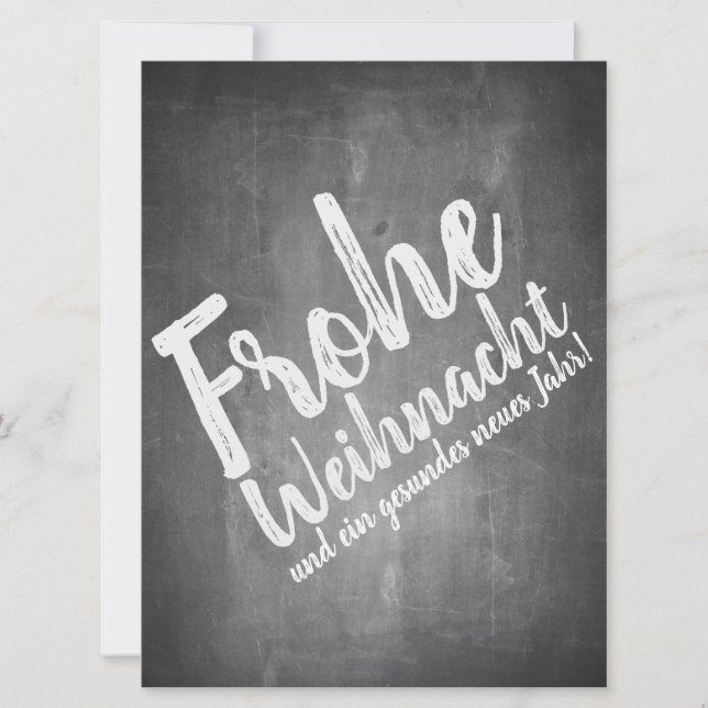 Weihnachtsgrüße auf der Kreidetafel (Frente)