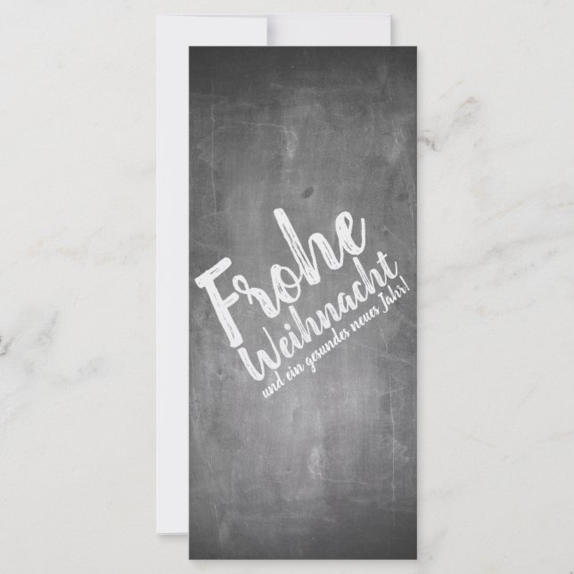 Weihnachtsgrüße auf der Kreidetafel (Frente)