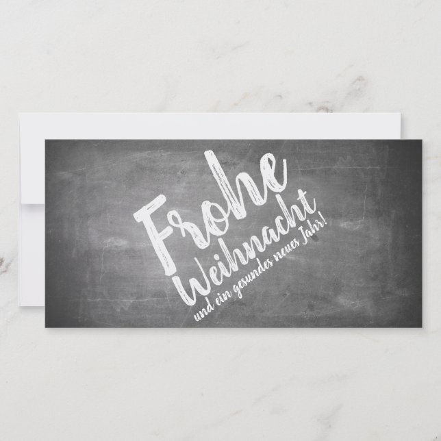 Weihnachtsgrüße auf der Kreidetafel (Frente)