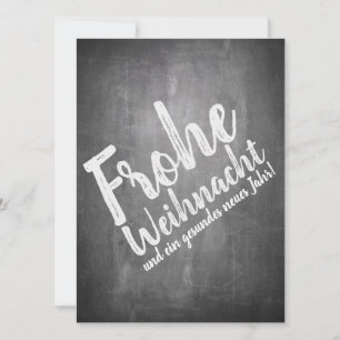 Weihnachtsgrüße auf der Kreidetafel