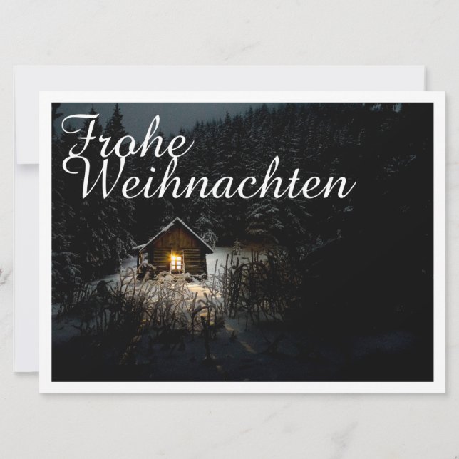 Weihnachtsgrüße mit Hexenhaus (Frente)