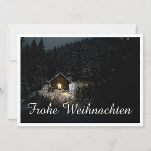 Weihnachtsgrüße mit Hexenhaus