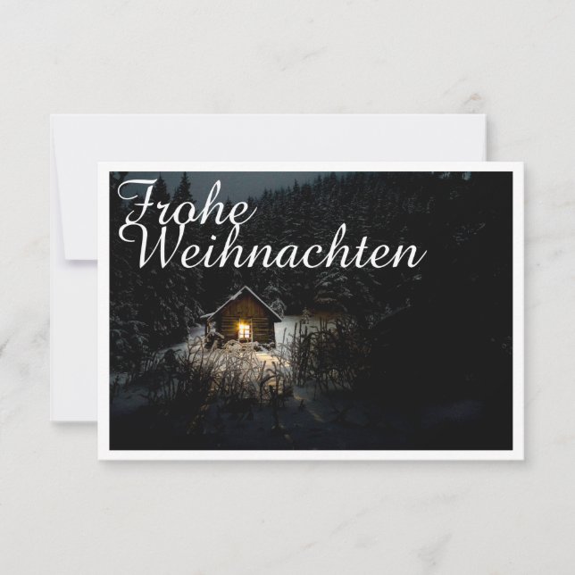Weihnachtsgrüße mit Hexenhaus (Frente)