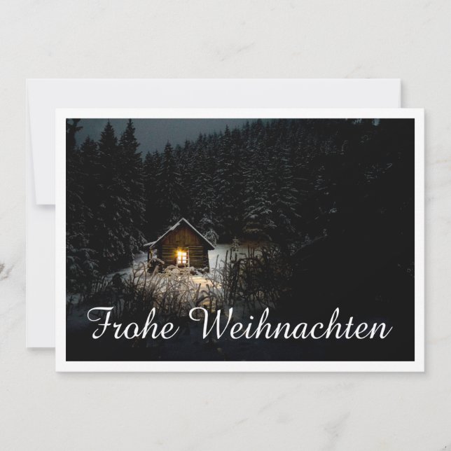 Weihnachtsgrüße mit Hexenhaus (Frente)