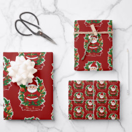 Weihnachtsmann mit Tannenzweigen -