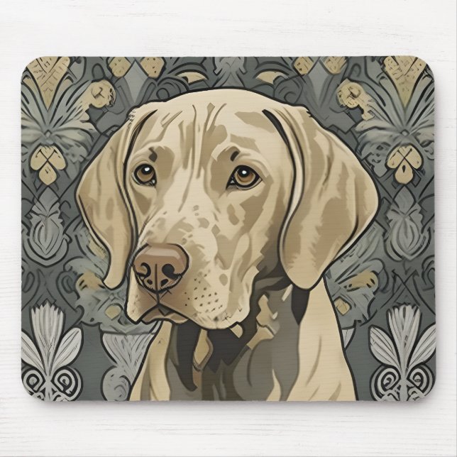 Weimaraner AI Art Mouse Pad (Frente)
