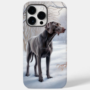 Weimaraner Deixe-o nevar no Natal