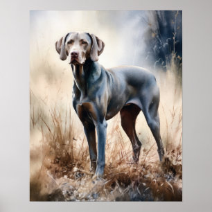 Weimaraner Dog Art Impressão
